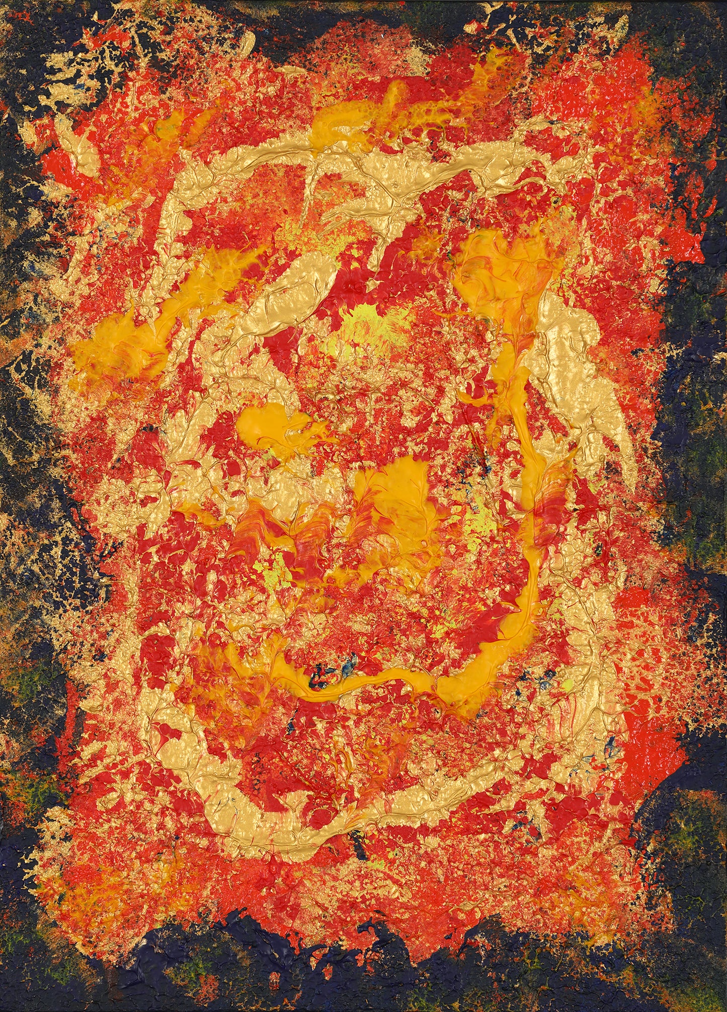 The night and the dancing fire dragon