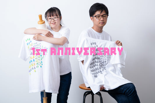 【NEWS】サイトオープン1周年「しずくTシャツ1周年記念モデル」発売