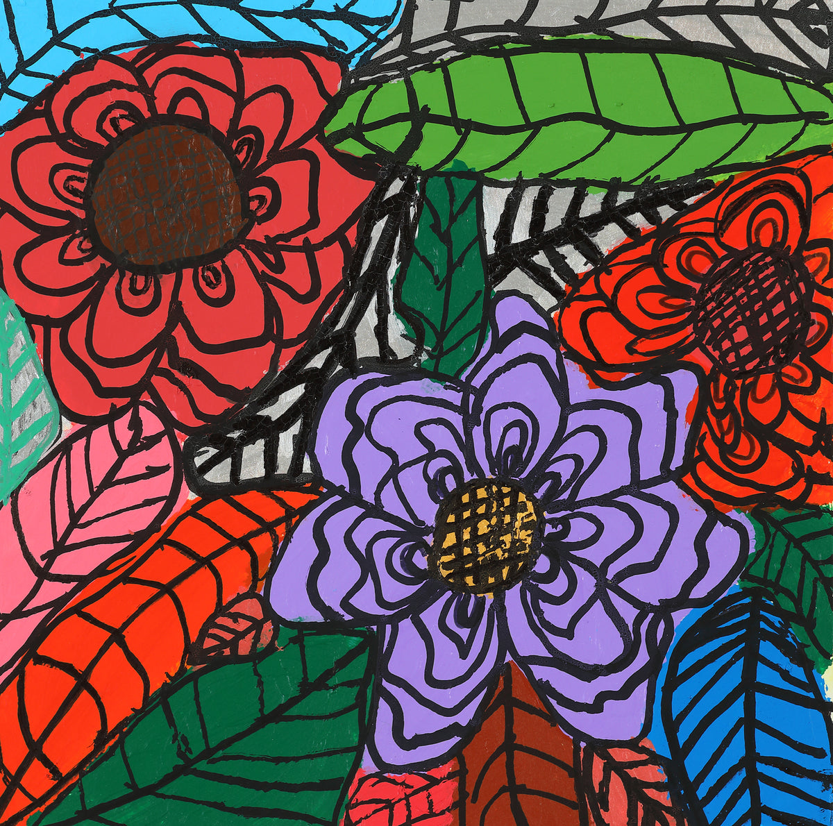 Winter flower and leave