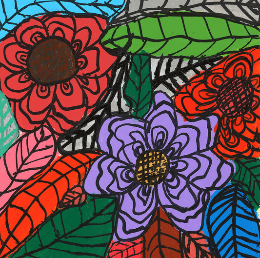 Winter flower and leave